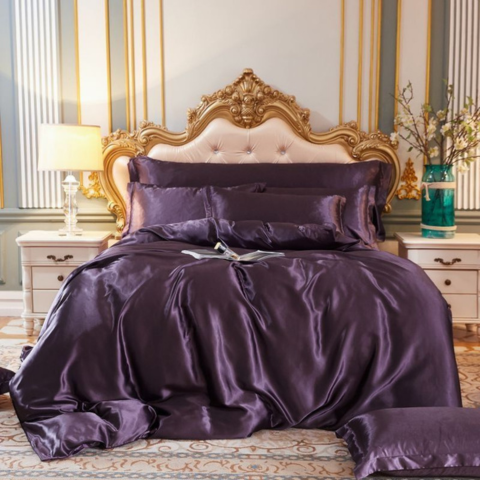 Ensemble de housse de couette en soie luxueuse | Doux