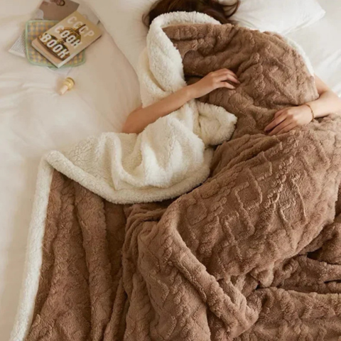 Couverture douillette en peluche | Double face