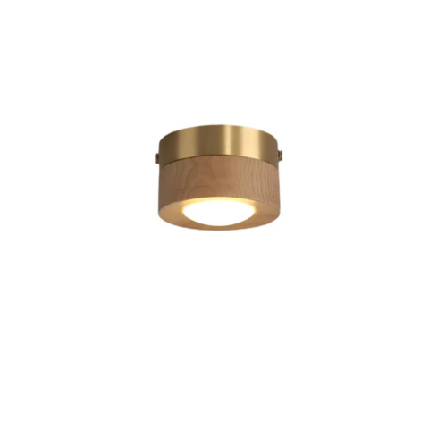 Lampe de plafond en bois de noyer | Suspendue