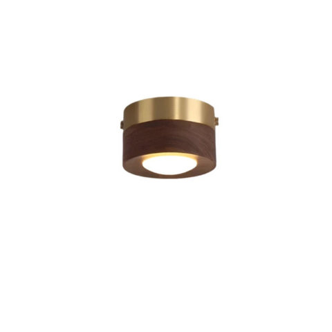 Lampe de plafond en bois de noyer | Suspendue