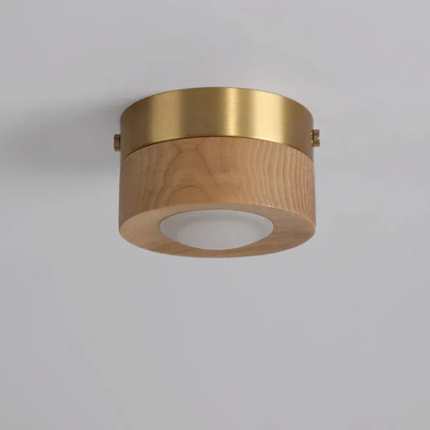 Lampe de plafond en bois de noyer | Suspendue