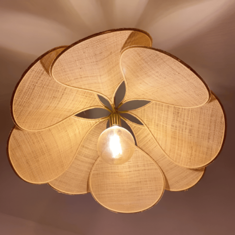 Lampe douce et lumineuse en forme de fleur | Suspendue